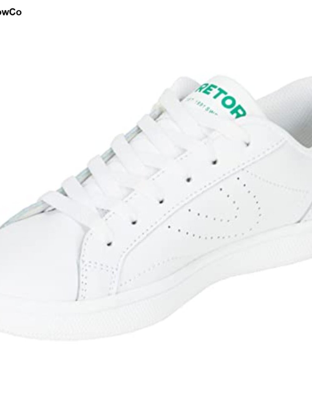 Women's Leather Fashion Sneakers Cushioned Lace-Up Flat
